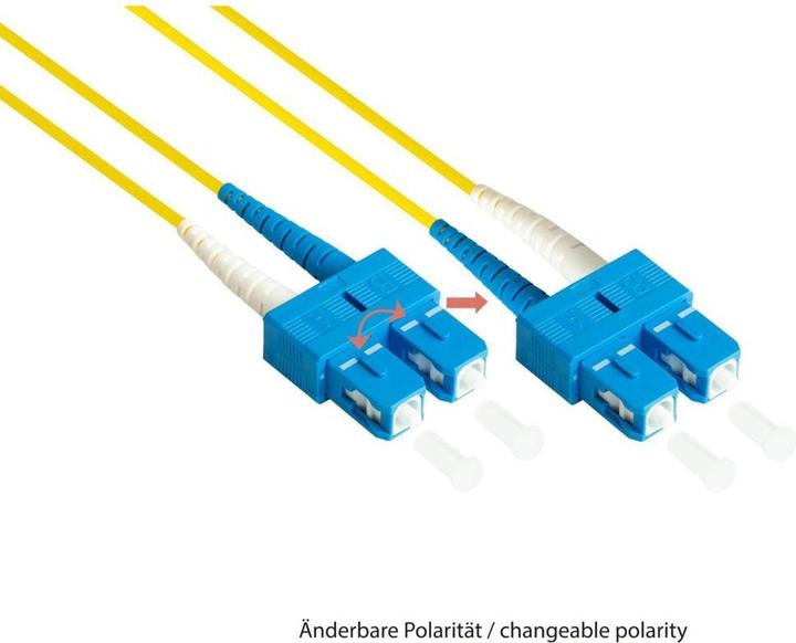 Immagine prodotto Varia SO-37866 - Cavo patch in fibra ottica duplex OS2 (monomodale, 9125) SCSC, LSZH, 30m (30 m)