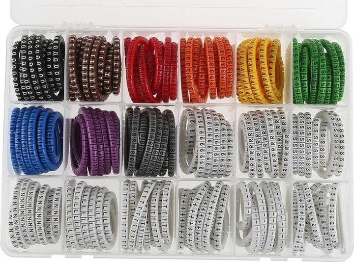 Rs Pro PVC Cable Marker Kit 0.75-3.5 mm2 cable