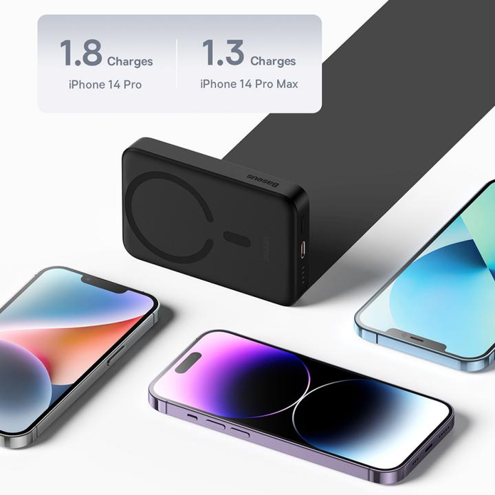 Produktbild Baseus Fast Charge Power Bank 10000mAh 30W Black (10000 mAh, 30 W, 23.10 Wh)