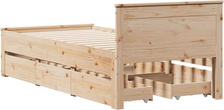 Produktbild VidaXL Bett ohne Matratze mit Kopfteil (90 x 200 cm)
