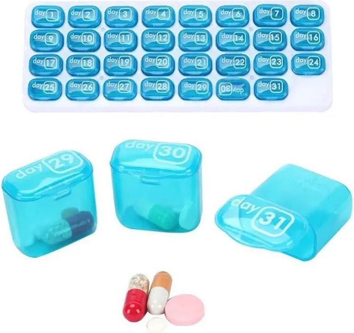 Actual product image Cbx Tablet Box Month - 31 Days Blue