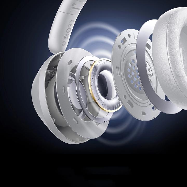 Actual product image Baseus Boss 30 Max Wireless Headphones (white) (NC, 50 h, Wireless)