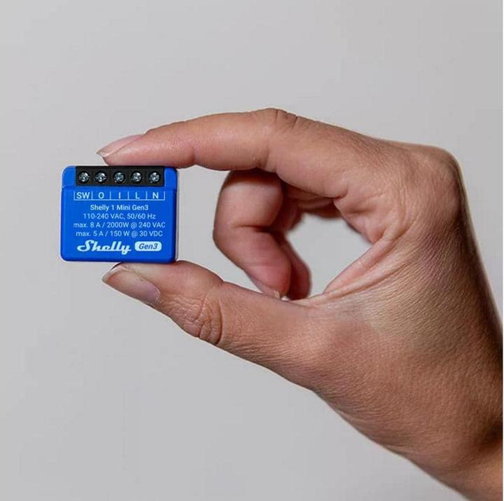 Produktbild Shelly 1 Mini Gen3 x2 (Schaltaktor)