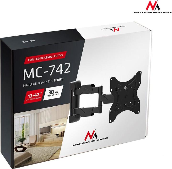 Produktbild Maclean MC-742 TV-Halterung (42 Zoll) (Wand, 42", 30 kg)