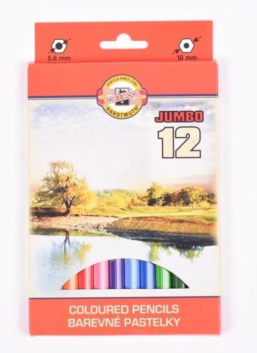 Produktbild Koh-i-Noor Omega Jumbo Buntstifte 12 Farben (Mehrfarbig, 12 x)