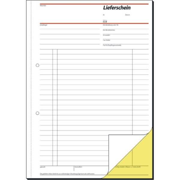 Actual product image Sigel Form book "Delivery note with receipt", A4, SD (2 x)