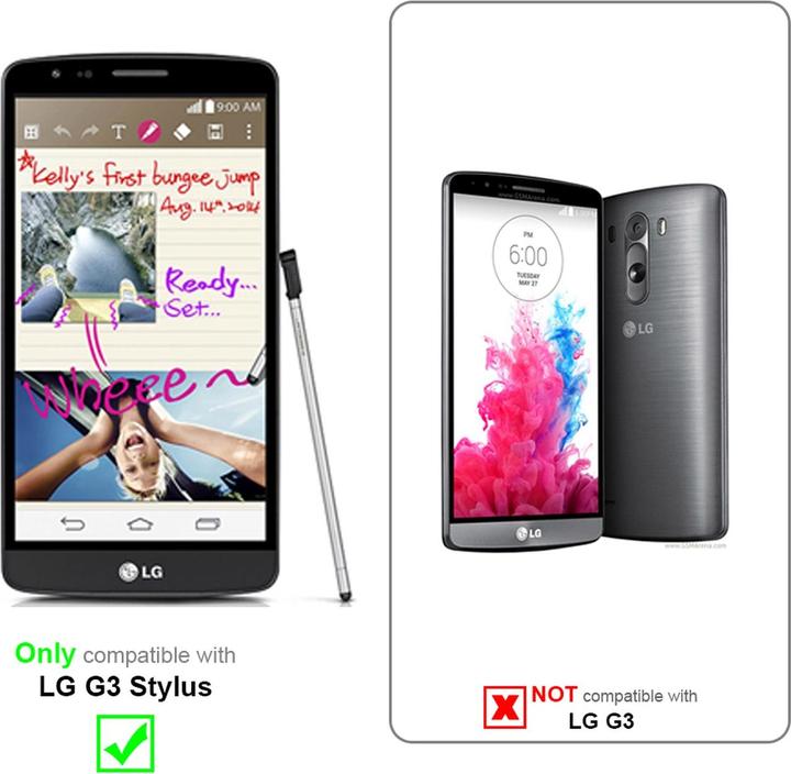 Produktbild Cadorabo Book Jeans Optik Cover (LG G3 Stylus)