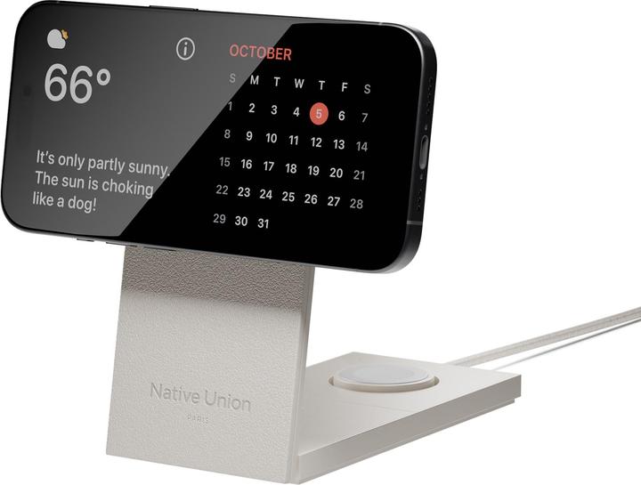 Actual product image Native Union Rise 3-in-1 INT Qi2 Wireless Charger Qi2 15W für drei MagSafe-Geräte (15 W)