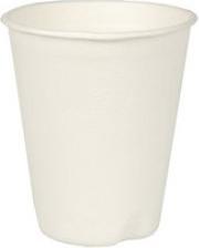 Produktbild Papstar 12 Trinkbecher, Zuckerrohr "pure" 0,2 l Ø 8 cm · 9,1 cm weiss für Heissgetränke (12 x)