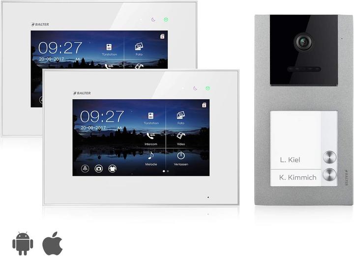Actual product image Balter EVO Video Türsprechanlage für 2 Familienhaus mit App (Wireless)