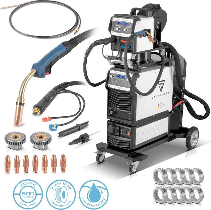 Produktbild Stahlwerk Industrie-Schweissgerät MIG MAG 500 DP IGBT Inverter mit 500 Ampere