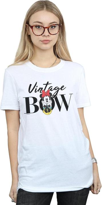 Immagine prodotto Disney Minnie Mouse Vintage Bow Maglietta Ampia Donna (L)