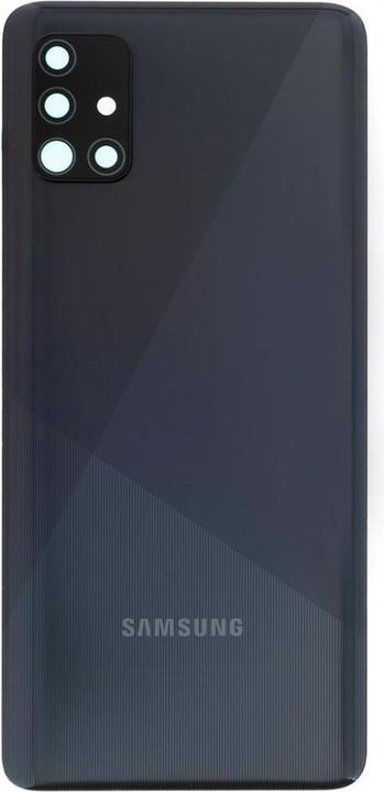 Actual product image Samsung Galaxy A51 Battery Cover Crush Black (Service Pack)