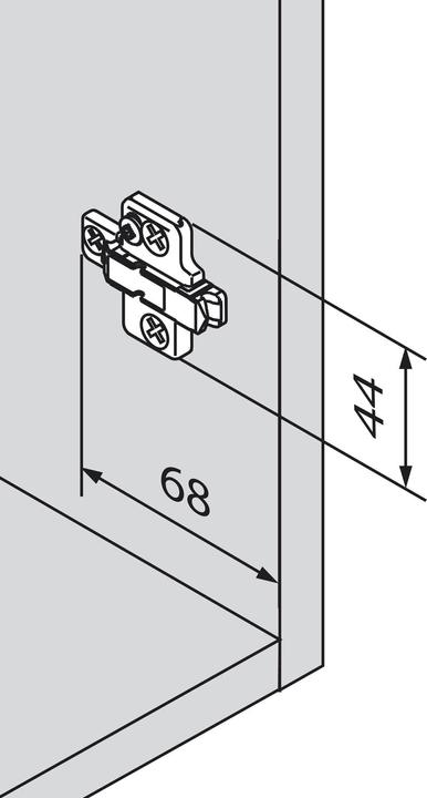 Actual product image Blum 175H9100 NI Montageplatte, 0 mm (1 pcs.)