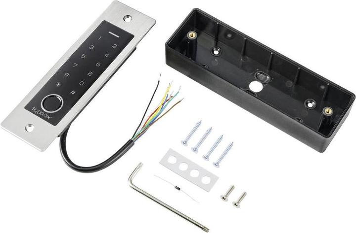 Actual product image Sygonix SY-5231014 Fingerprint/RFID access system flush-mounted 12 V/DC, 18 V/DC IP (Fingerprint, Key card)