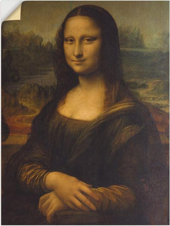 Artland Aluminium picture Mona Lisa. Circa 1503 T7ZJ 45x60 cm (90 x 120 cm)
