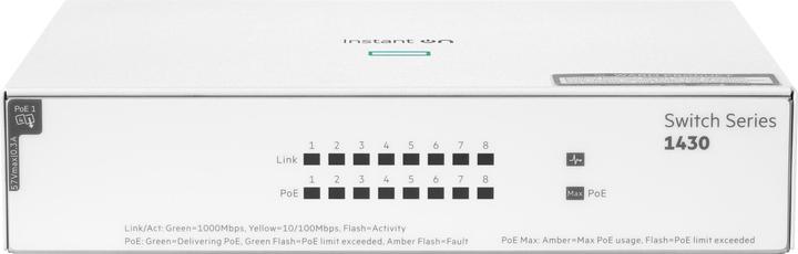 Immagine prodotto HPE Switch Aruba Instant On 1430 PoE R8R46A (8 Porti)