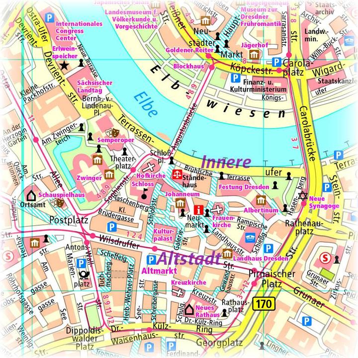 Produktbild PublicPress Stadtplan Dresden
