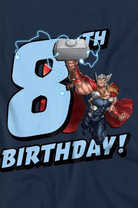 Immagine prodotto Thor Maglietta 8° Compleanno Bambini (140)