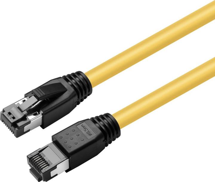 MicroConnect CAT8.1 S/FTP 0.25m Yellow (S/FTP, CAT8.1, 0.25 m)