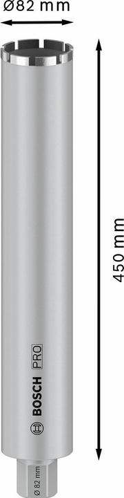 Actual product image Bosch Professional Zubehör PRO Core Cutter wet, 82 x 450 mm, 1 1/4-inch UNC (82 millimetres)
