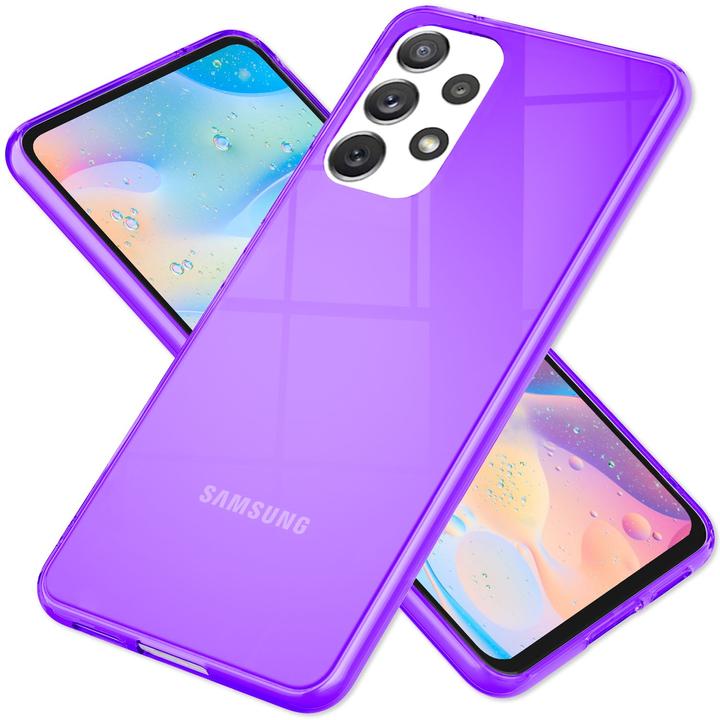 Immagine prodotto Nalia Copertura in silicone trasparente al neon (Samsung Galaxy A53)