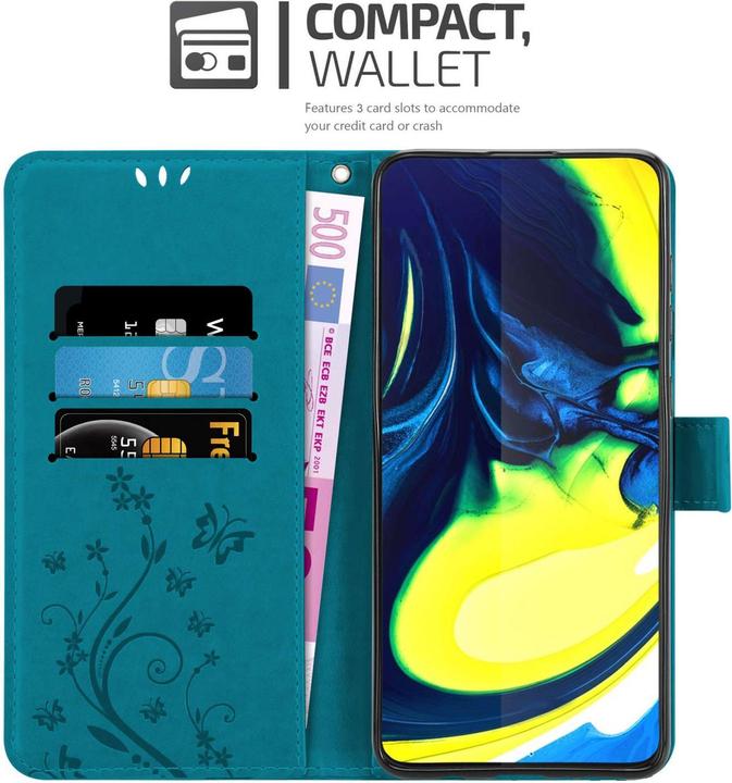 Image du produit Cadorabo Coque pour Samsung Galaxy A80 / A90 4G pour Fleur Book (Samsung Galaxy A80)