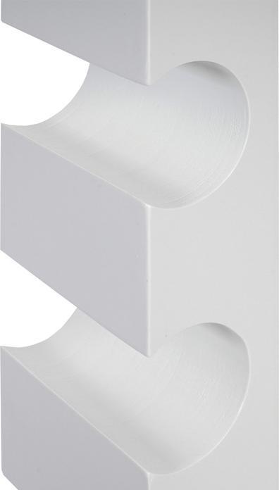 Produktbild Swisshandel24 Weinregal Colmar, Flaschenregal Wandregal Holz-Flaschenhalter, für 3 Flaschen 54x13x9cm weiss - 4323 (3 Fl.)