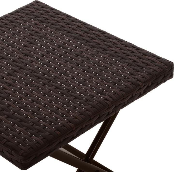 Produktbild Outsunny Polyrattan Gartentisch klappbar (40 cm)