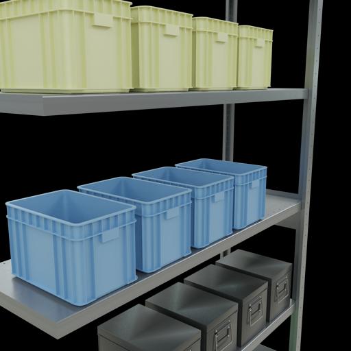 Produktbild Schulte Lagertechnik Stecksystem Anbauregal MULTIplus250 mit Längenriegel