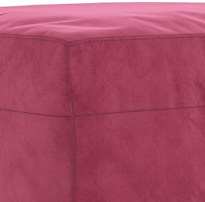 Image du produit VidaXL Ensemble de canapé Coussin Fauteuil Canapé Canapé design 4 pièces vin rouge velours (4 places)