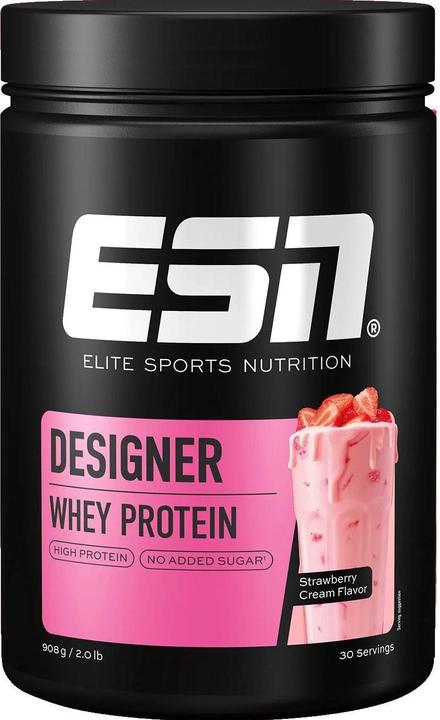 ESN Designer Whey Protein (Crème, Erdbeere, 1 Stk., 908 g)