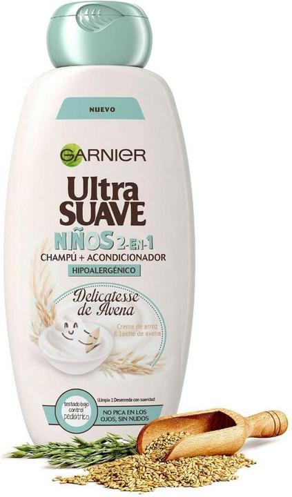 Produktbild Garnier ULTRA SUAVE champú + acondicionador para niños de avena 400 ml (400 ml, Flüssiges Shampoo)