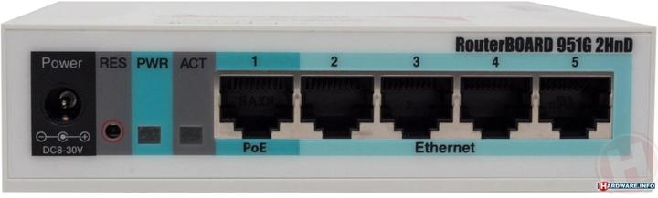 Produktbild MikroTik RB951G-2HND: 5 Port WLAN Router