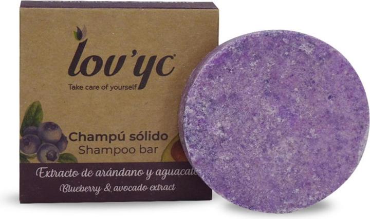 Actual product image Lov'yc Lovyc Blueberry And Avocado Solid Shampoo 50g (Solid shampoo)