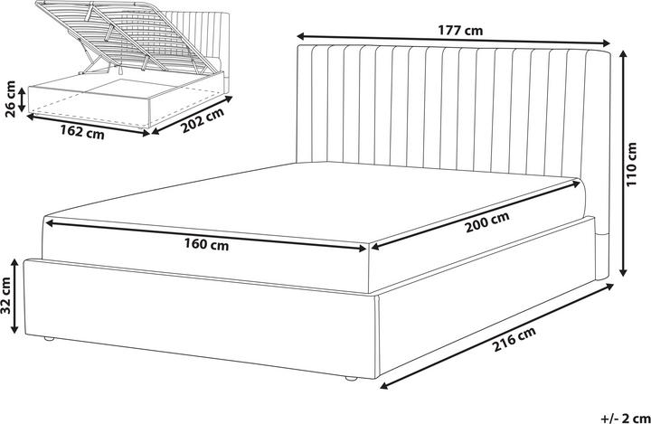 Actual product image Beliani Vion (160 x 200 cm)