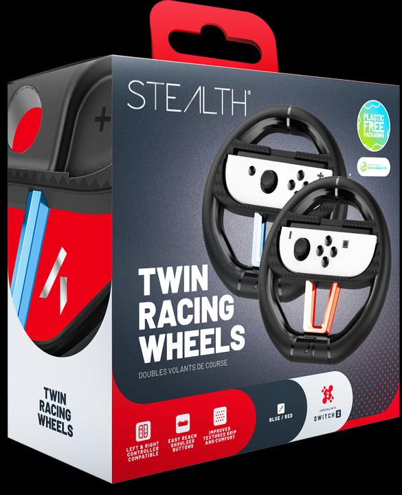 Actual product image Stealth Joy-Con Racing Wheel - Double Pack (Switch 2)