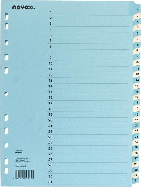 Immagine prodotto Novooo Indice di cartone blu/beige A4