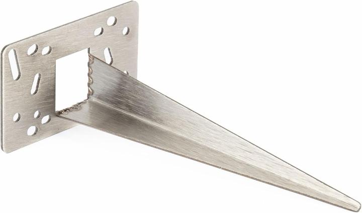 Produktbild Novatool Erdspiess Metall 10 x 6 x 18 cm Edelstahl Profi Bodenanker für Lampen Bodenhülse Gartenspies
