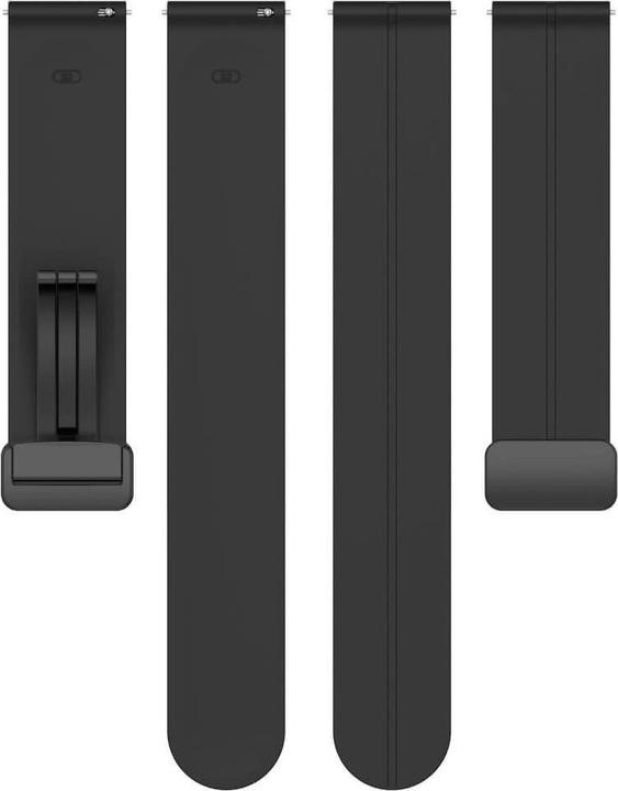 Immagine prodotto Cover-Discount Bracciale sostitutivo in silicone 20 mm nero (20 mm, Silicone)