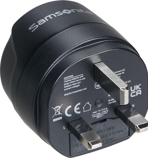 Actual product image Samsonite Global Ta Europe To Uk Adaptor (Hand luggage (up to 50 litres))