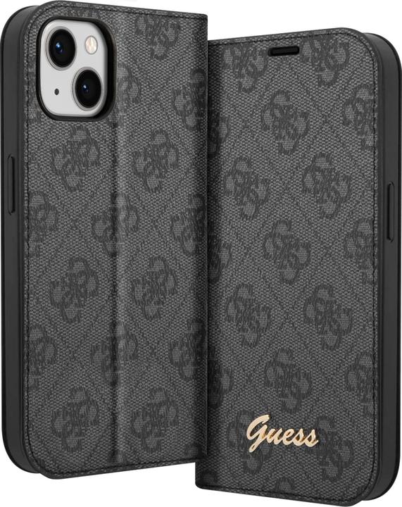 Immagine prodotto Guess GUBKP14SHG4SHK iPhone 14 6.1" czarny/nero libro 4G Vintage Gold Logo (Apple iPhone 14, Apple iPhone 13)