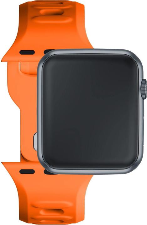Produktbild 3MK Silicone Watch Strap pomarańczowy/ orange dla Apple Watch 42/44/45/49mm (Silikon, Edelstahl)