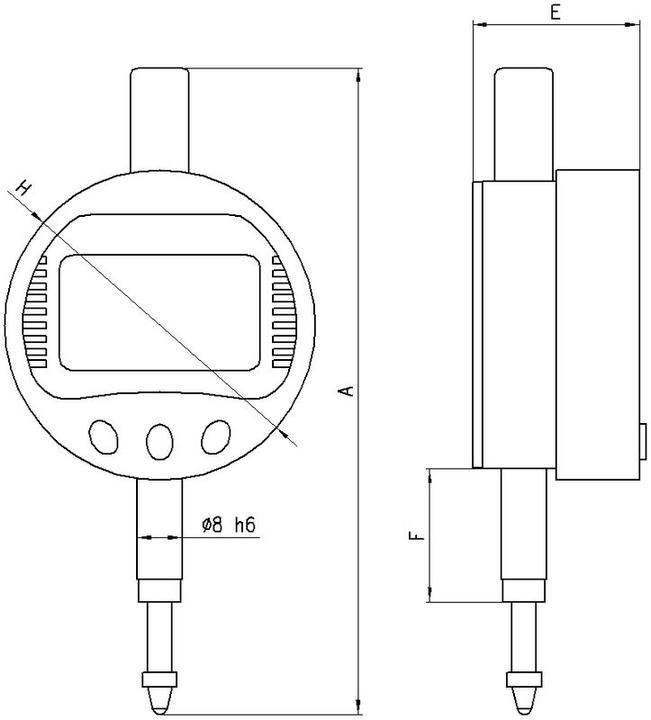 Produktbild Neriox Messuhr CENTI 12.7 mm / 0.01 / IP65 (1.27 cm)