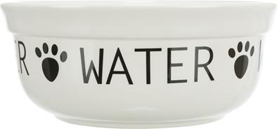 Immagine prodotto Trixie Drinkbak Hond Water Keramiek Wit / Zwart - 250 Ml 13 Cm (0.25 l)