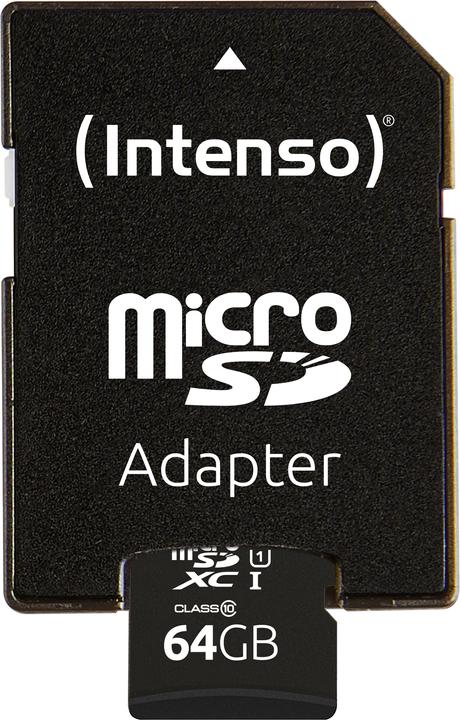 Actual product image Intenso Performance (64 GB, microSDXC, U1, UHS-I)