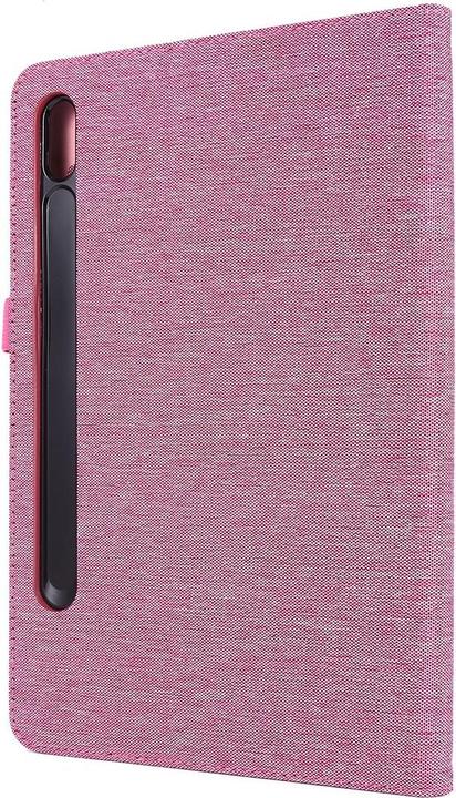 Produktbild König Design Schutz Tablet Hülle für Samsung Galaxy Tab S7 FE Case Cover Tasche Etuis Rosa (Galaxy Tab S7 FE)