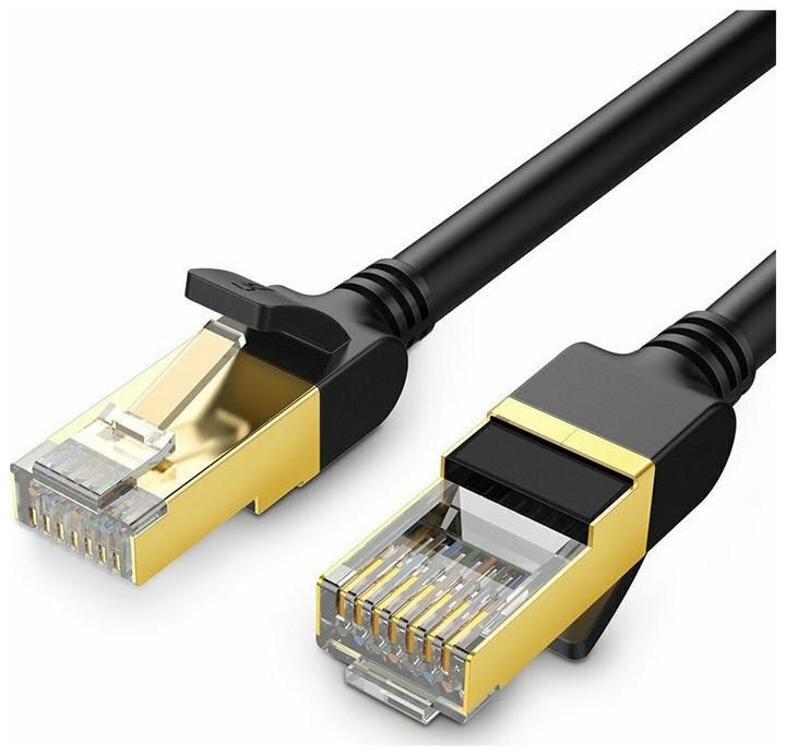 Image du produit Ugreen Câble réseau plat Ethernet RJ45, Cat.7, STP, 0.5m (Noir) (UTP, CAT7, 0.50 m)