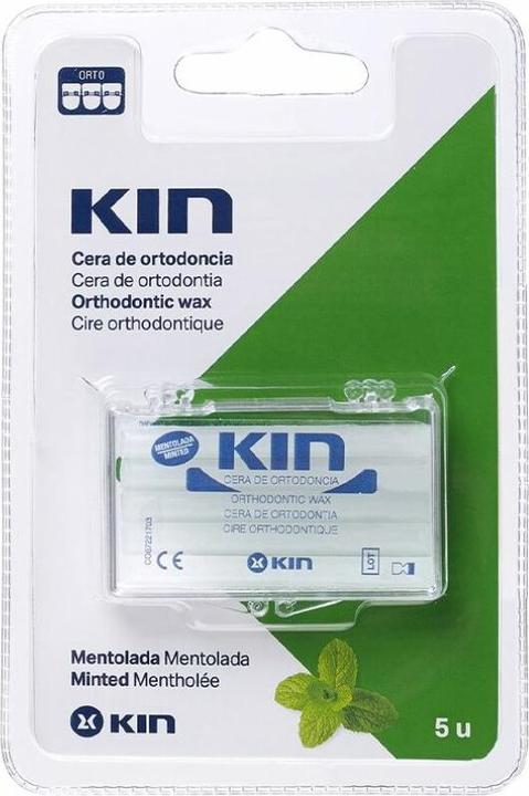 KIN Kieferorthopädisches Wachs Mentholhaltig 5 Stück (Körperlotion)
