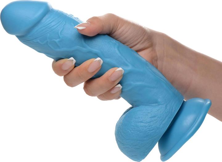 Image du produit Pop Peckers Poppin Dildo 20 cm - Blue